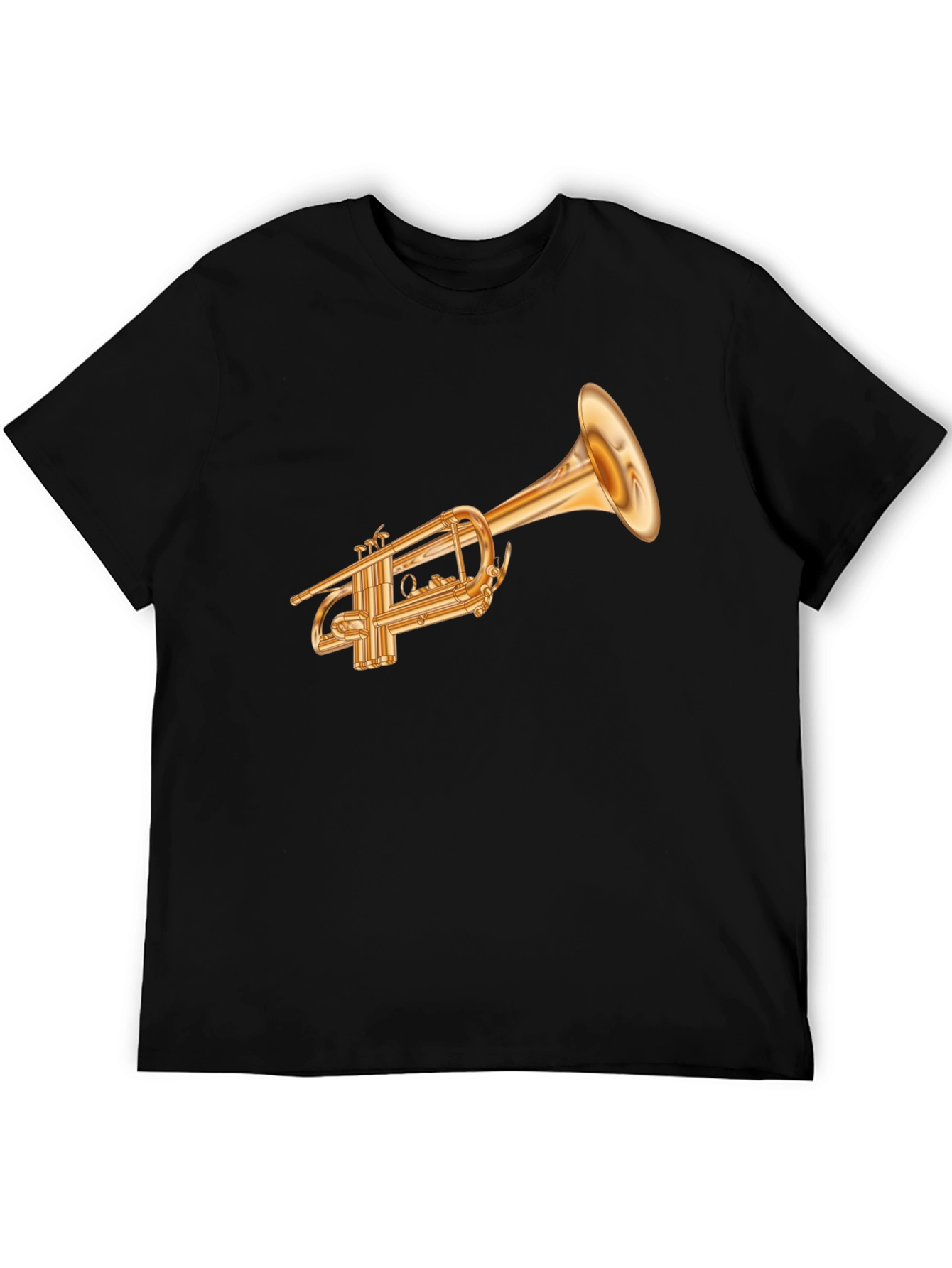 Trumpet Graphic Tee - Musical Instrument Shirt