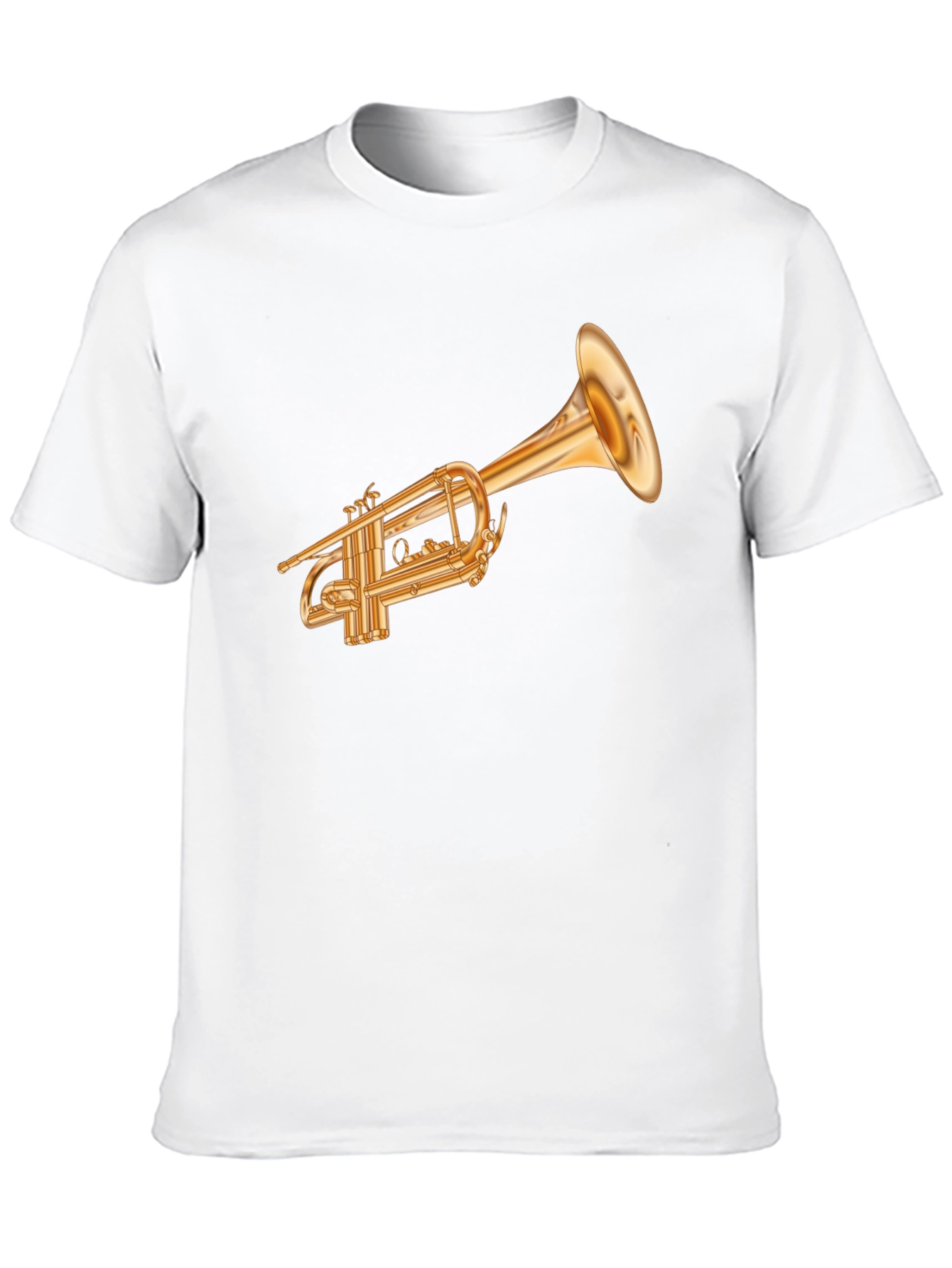 Trumpet Graphic Tee - Musical Instrument Shirt