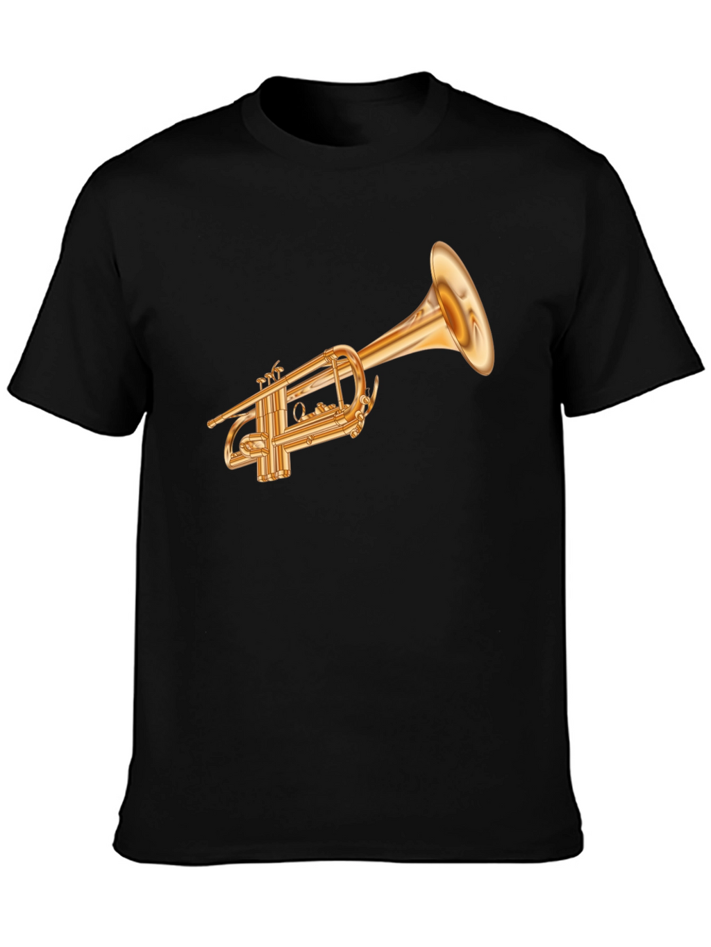 Trumpet Graphic Tee - Musical Instrument Shirt