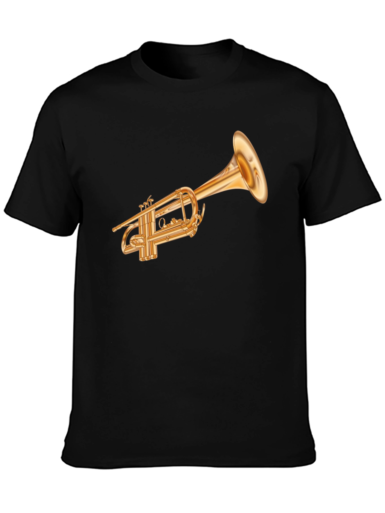 Trumpet Graphic Tee - Musical Instrument Shirt