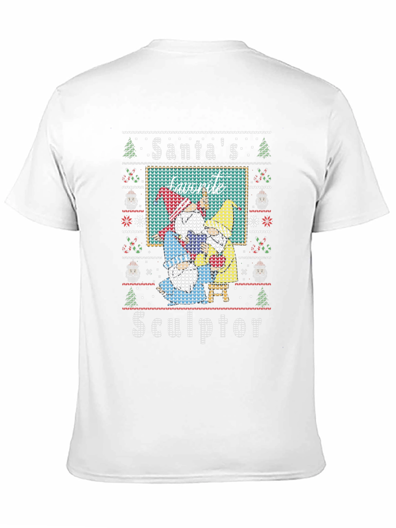 Santas Favorite Sculptor Ugly Christmas Sweater T-Shirt