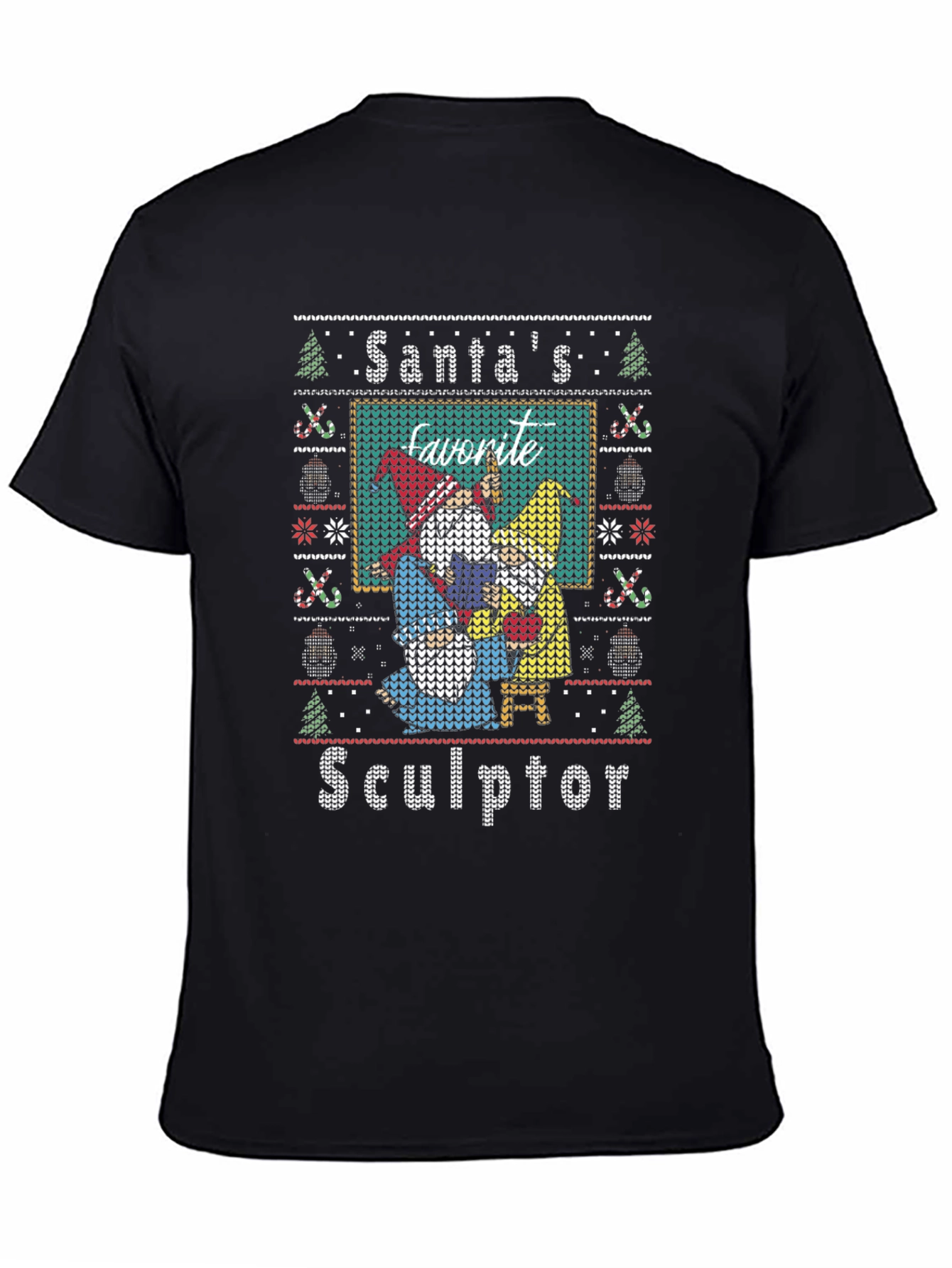 Santas Favorite Sculptor Ugly Christmas Sweater T-Shirt