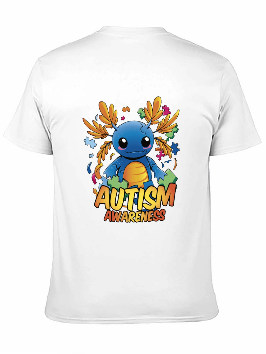 Autism Awareness Axolotl Graphic Tee