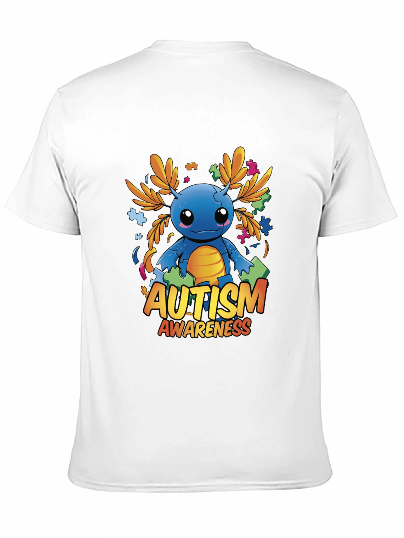 Autism Awareness Axolotl Graphic Tee