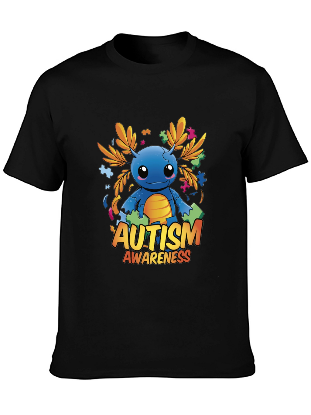 Autism Awareness Axolotl Graphic Tee
