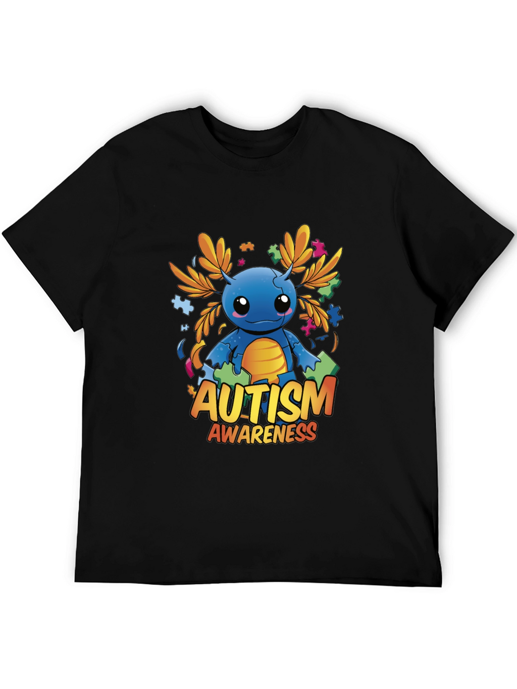 Autism Awareness Axolotl Graphic Tee
