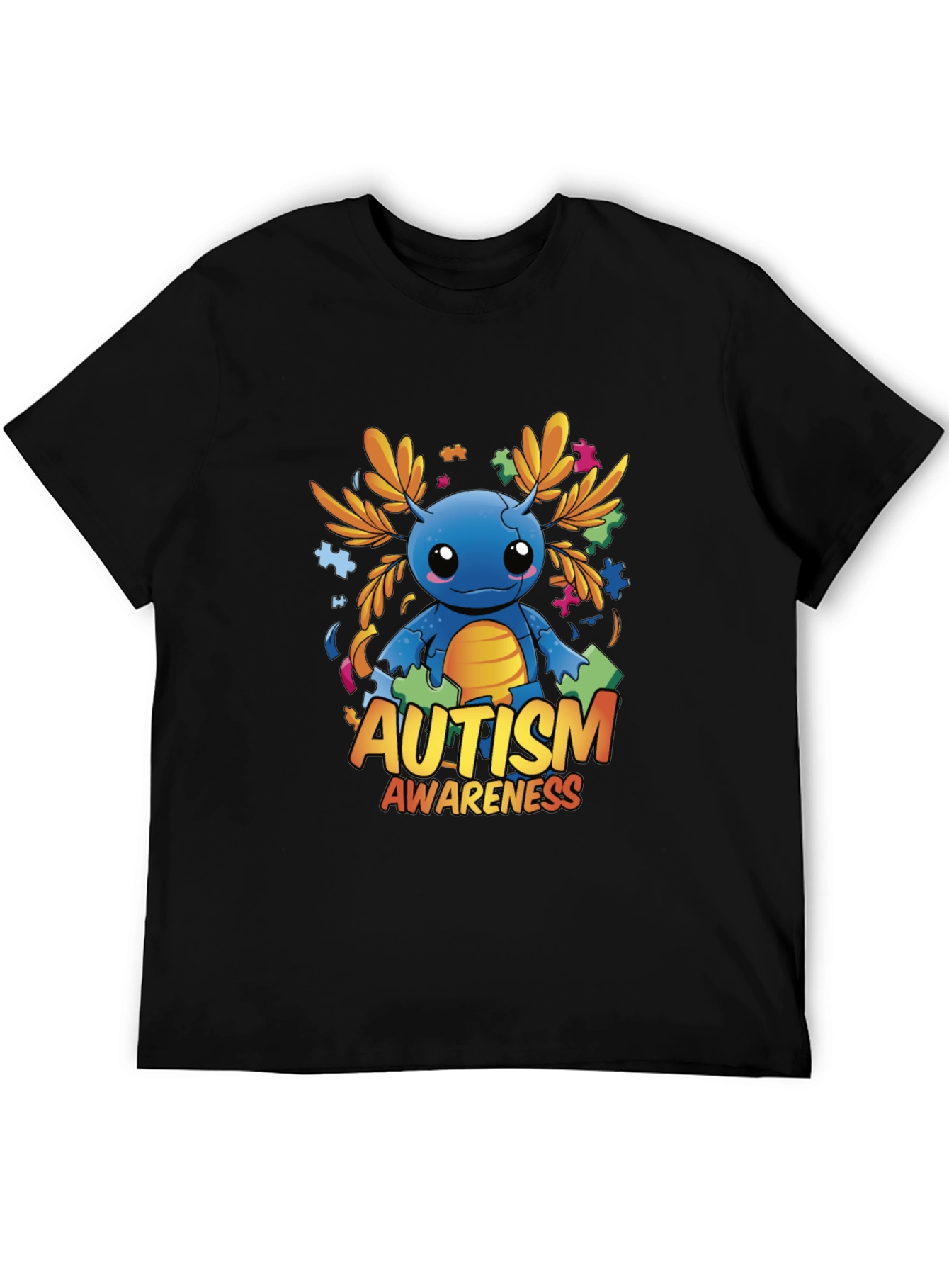 Autism Awareness Axolotl Graphic Tee