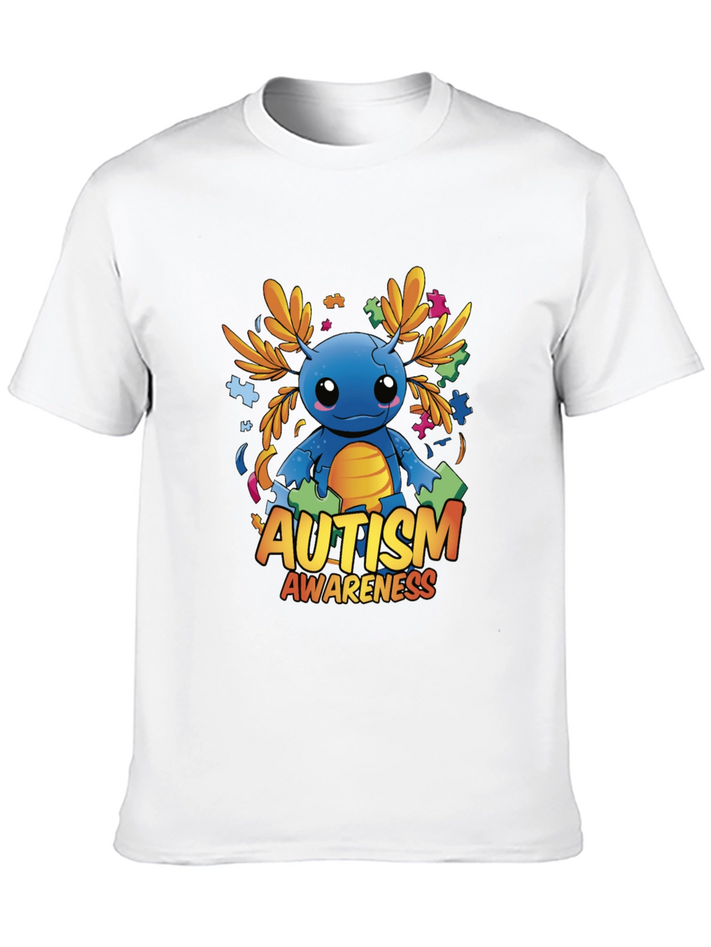 Autism Awareness Axolotl Graphic Tee