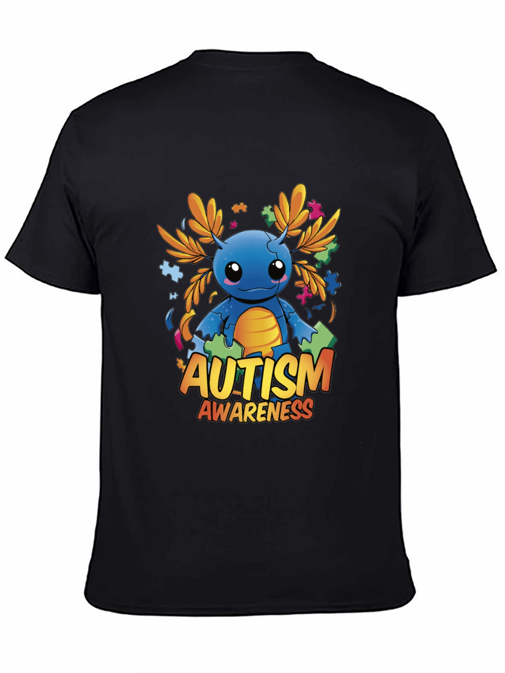 Autism Awareness Axolotl Graphic Tee