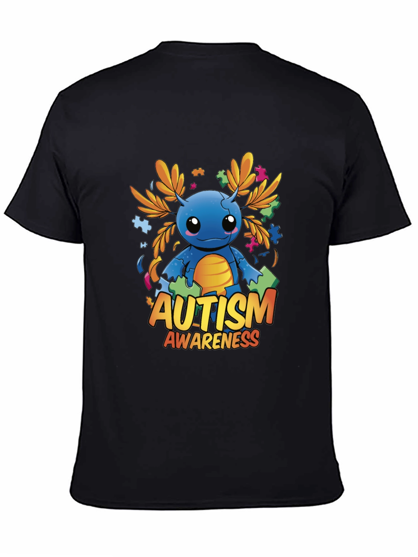 Autism Awareness Axolotl Graphic Tee