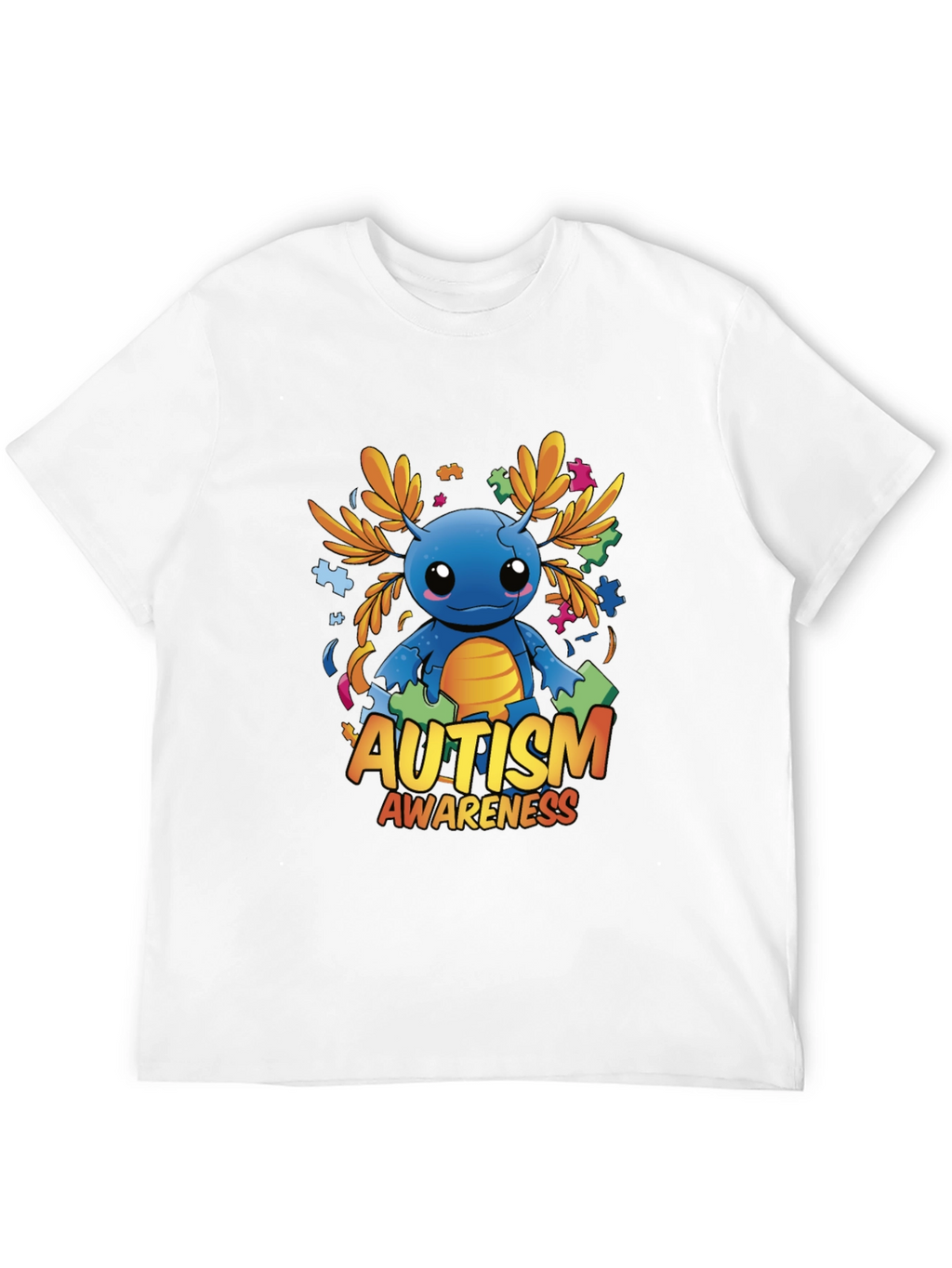 Autism Awareness Axolotl Graphic Tee