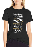 Massage Therapist Powered By Jesus T-Shirt