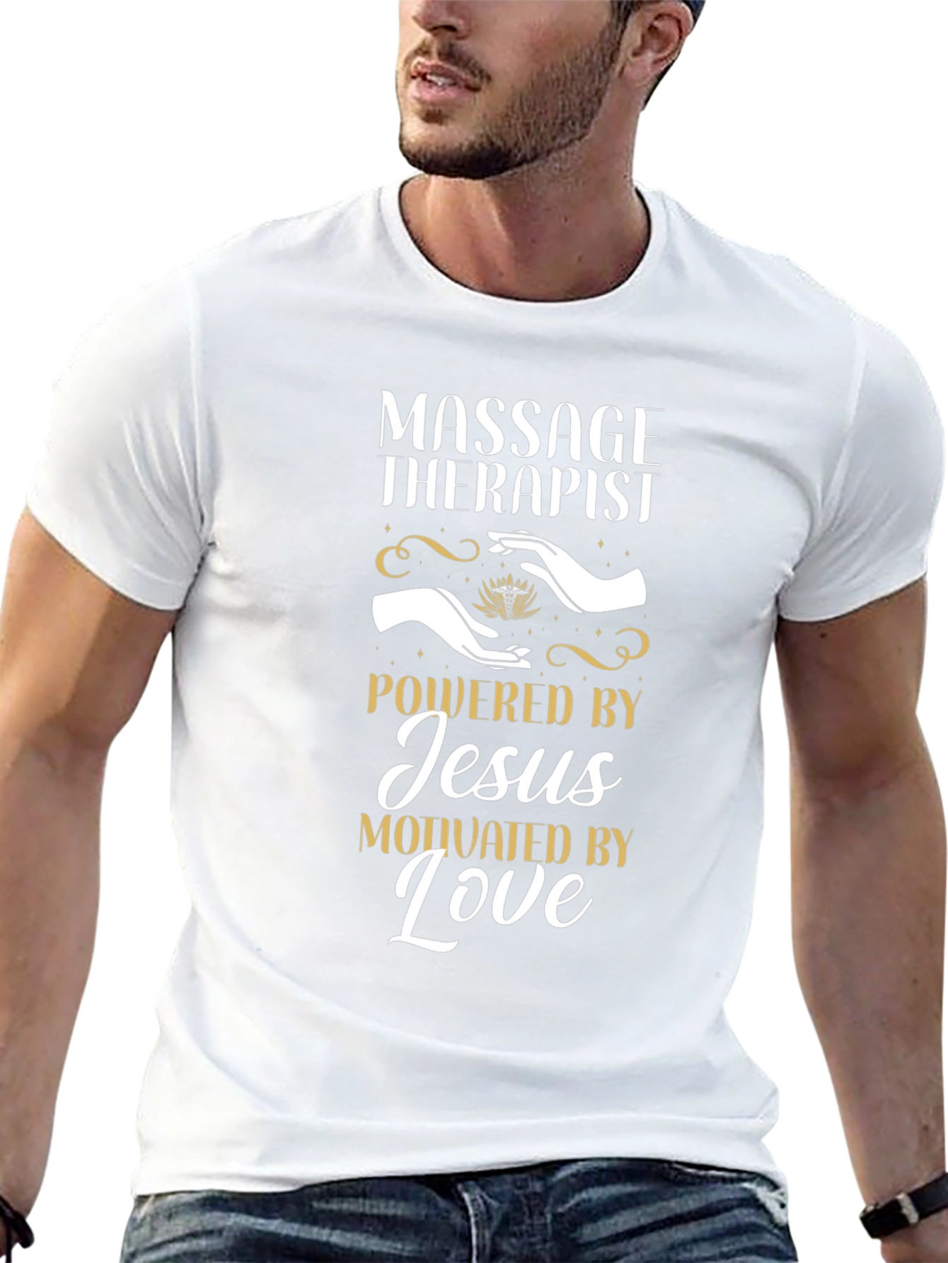 Massage Therapist Powered By Jesus T-Shirt