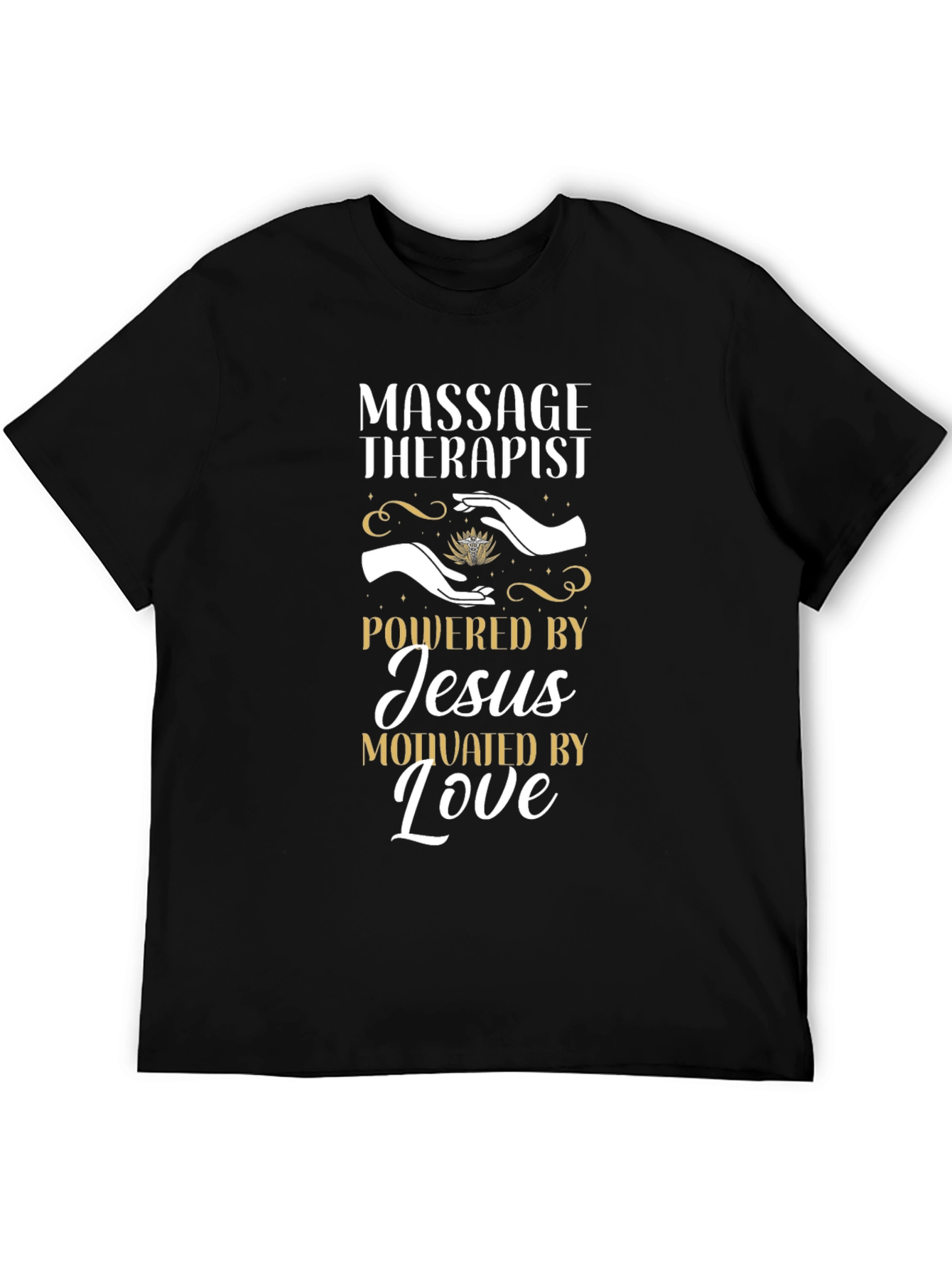 Massage Therapist Powered By Jesus T-Shirt