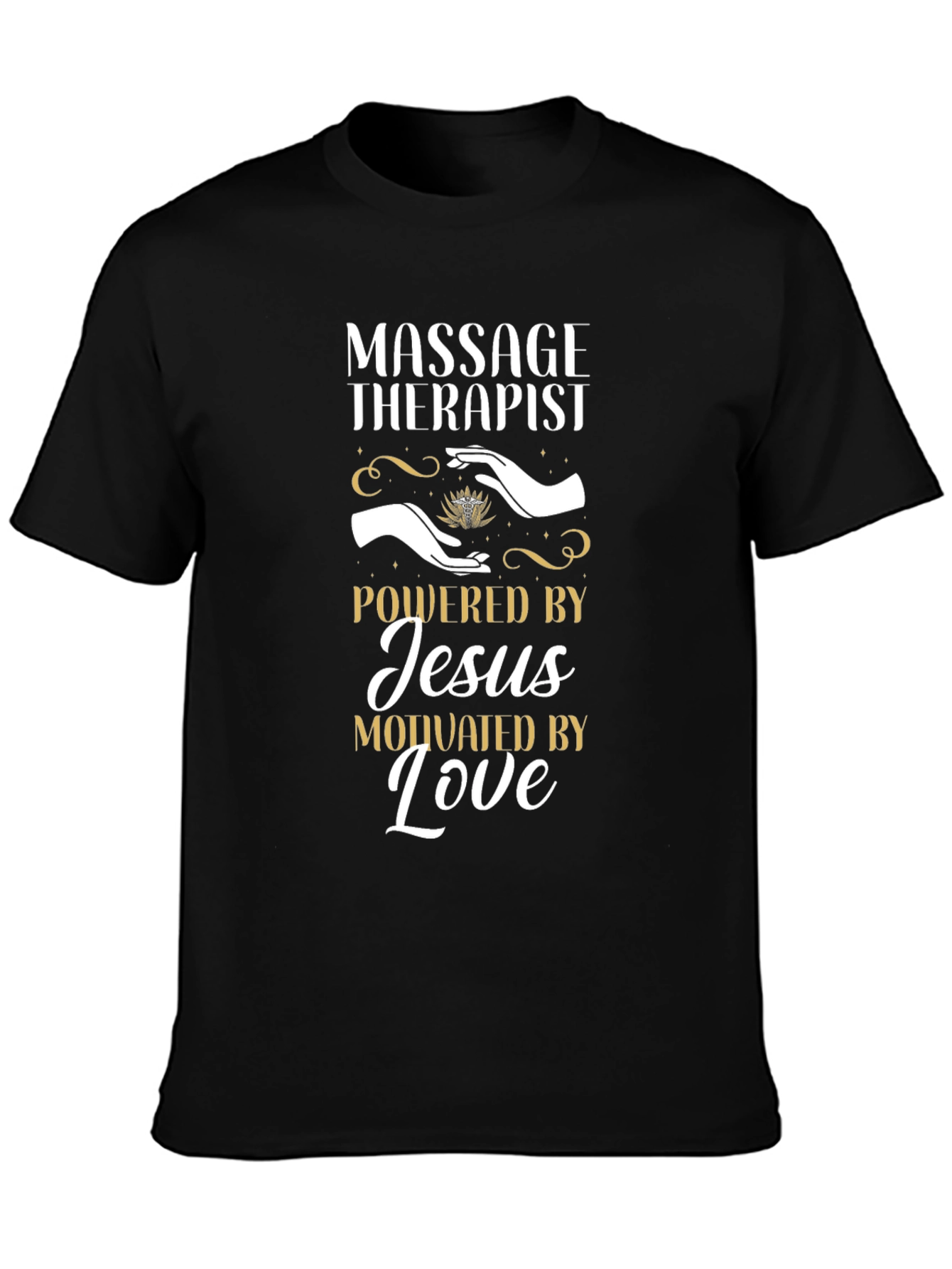 Massage Therapist Powered By Jesus T-Shirt