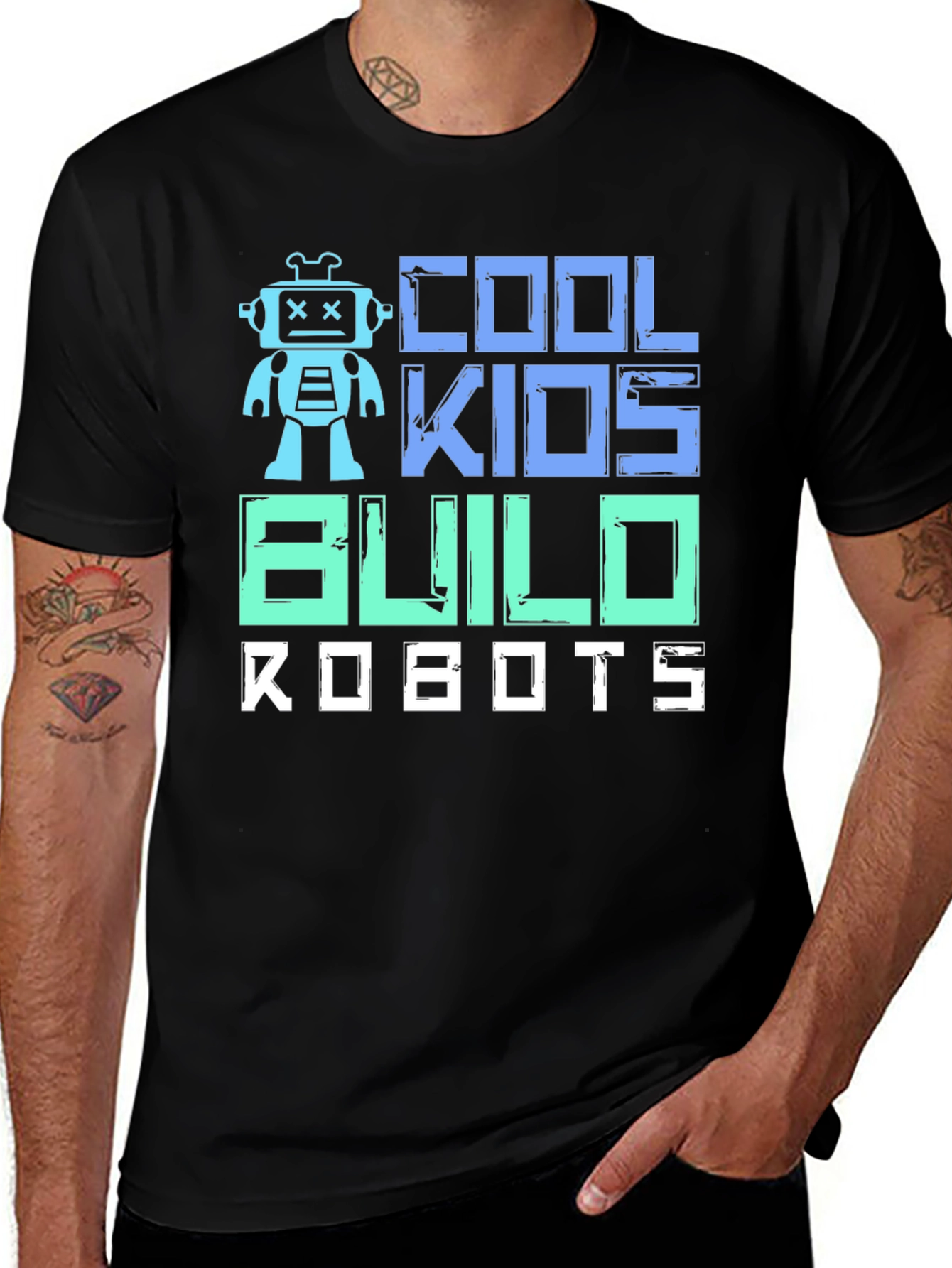 Cool Kids Build Robots T-Shirt