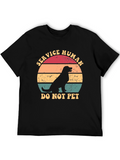 Service Human Dog T-Shirt - Do Not Pet