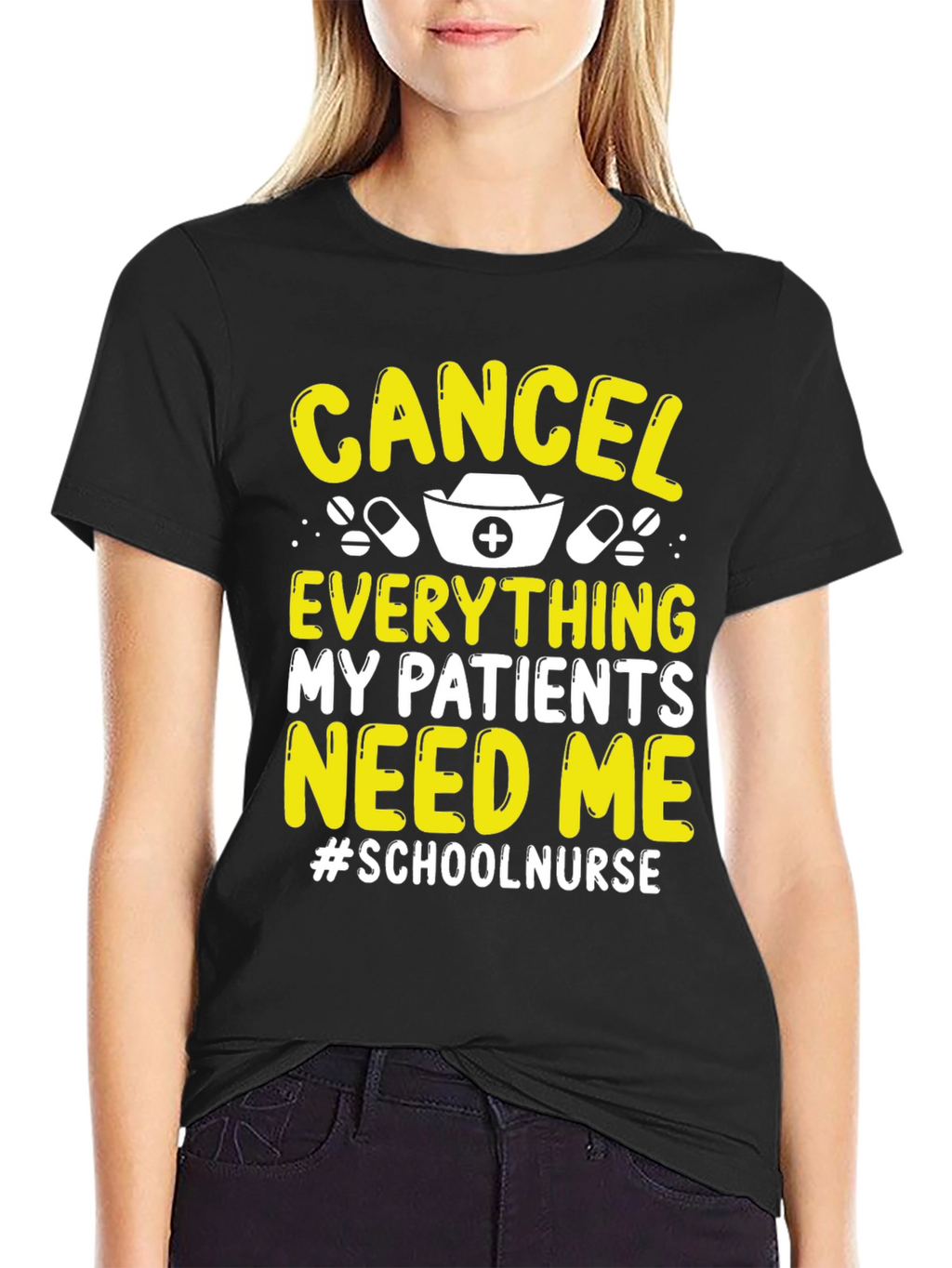 School Nurse T-Shirt: Cancel Everything Im Needed!