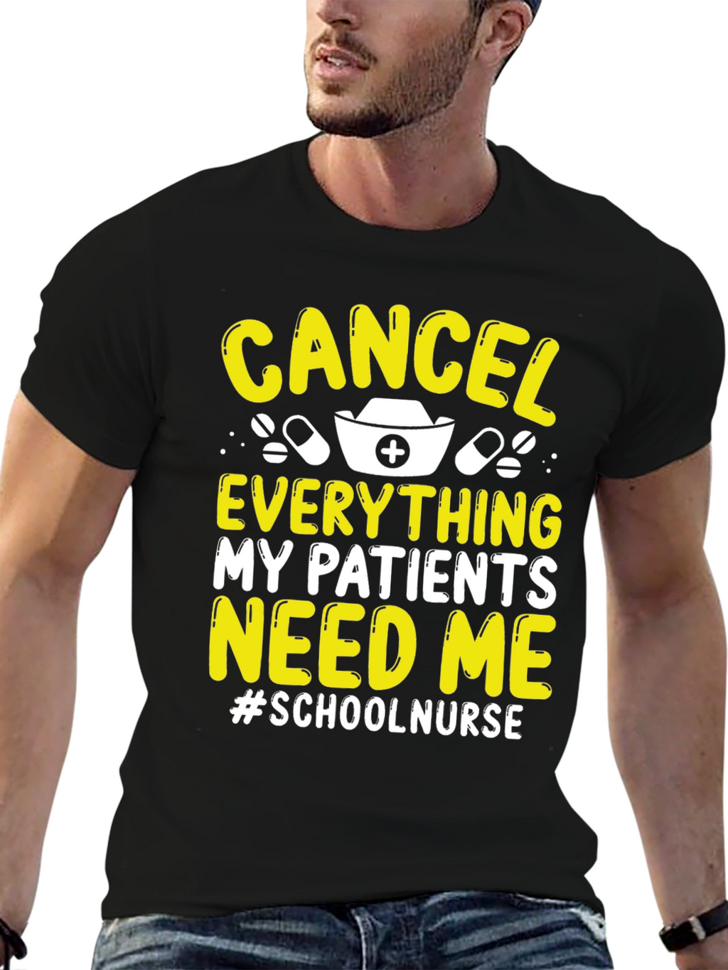School Nurse T-Shirt: Cancel Everything Im Needed!