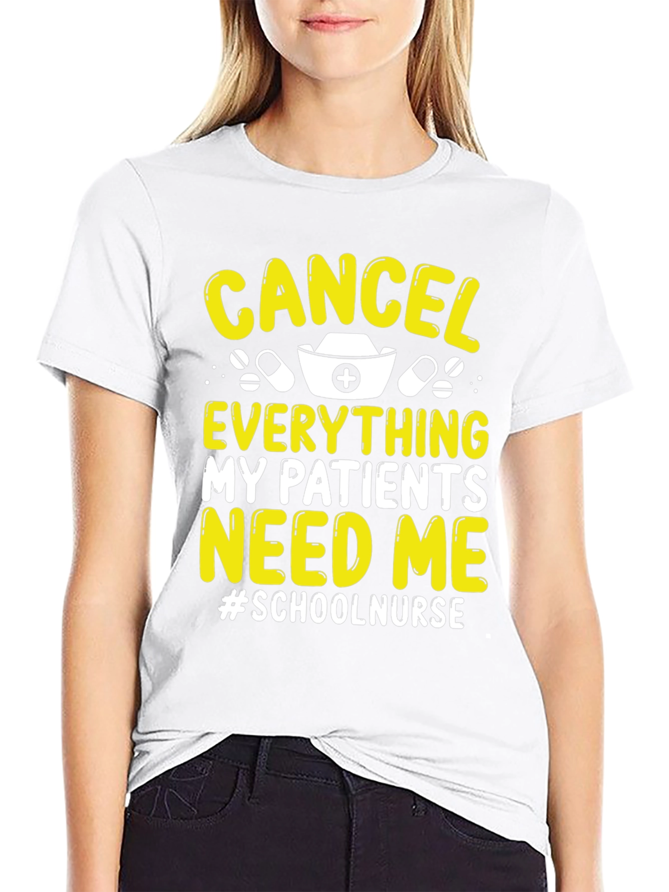 School Nurse T-Shirt: Cancel Everything Im Needed!