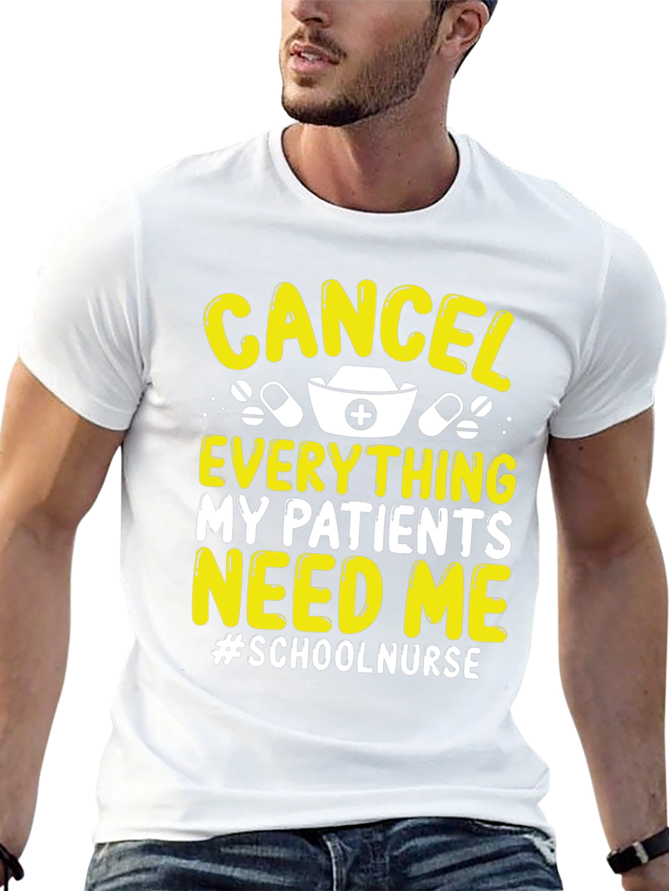 School Nurse T-Shirt: Cancel Everything Im Needed!
