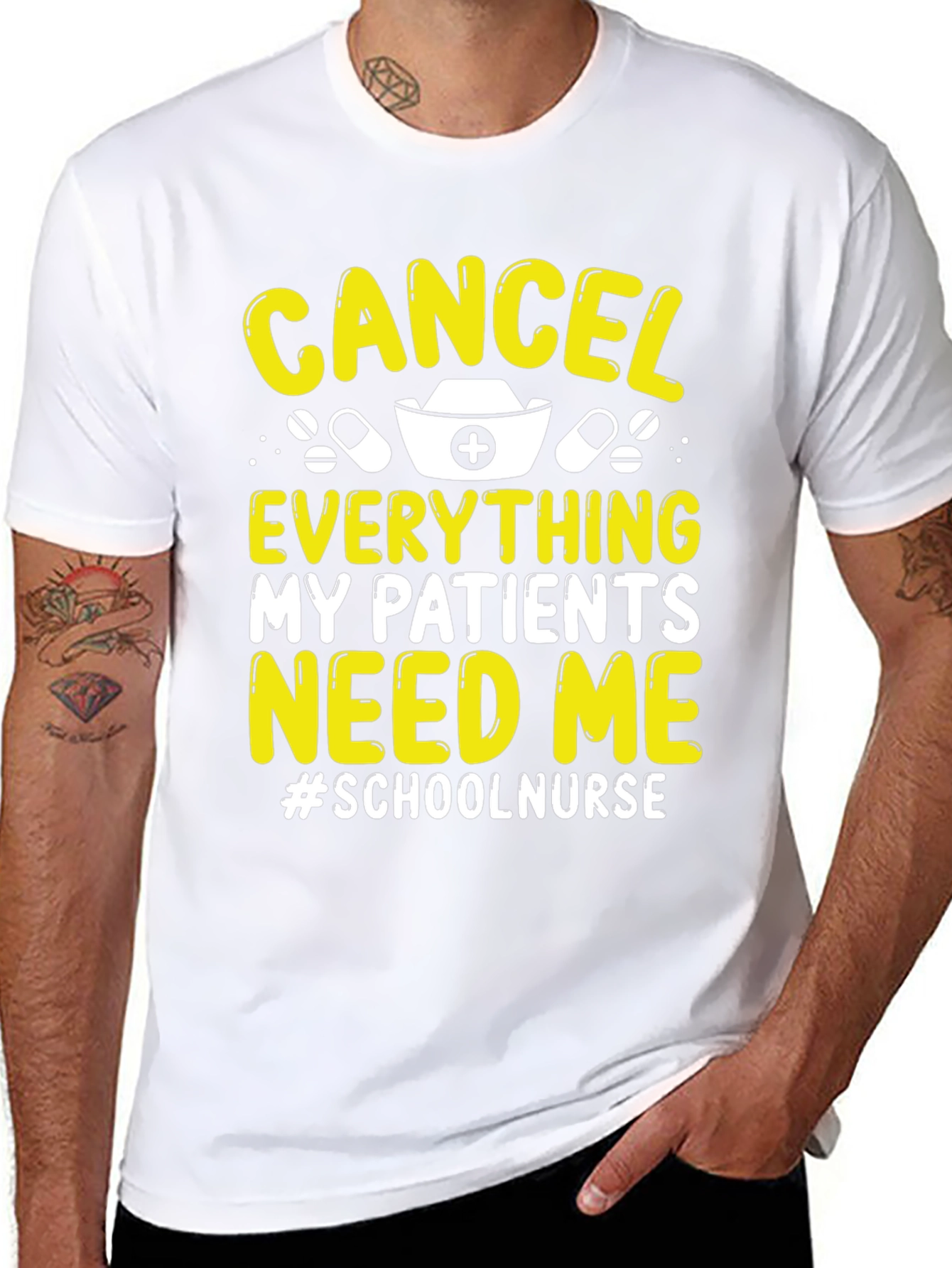 School Nurse T-Shirt: Cancel Everything Im Needed!