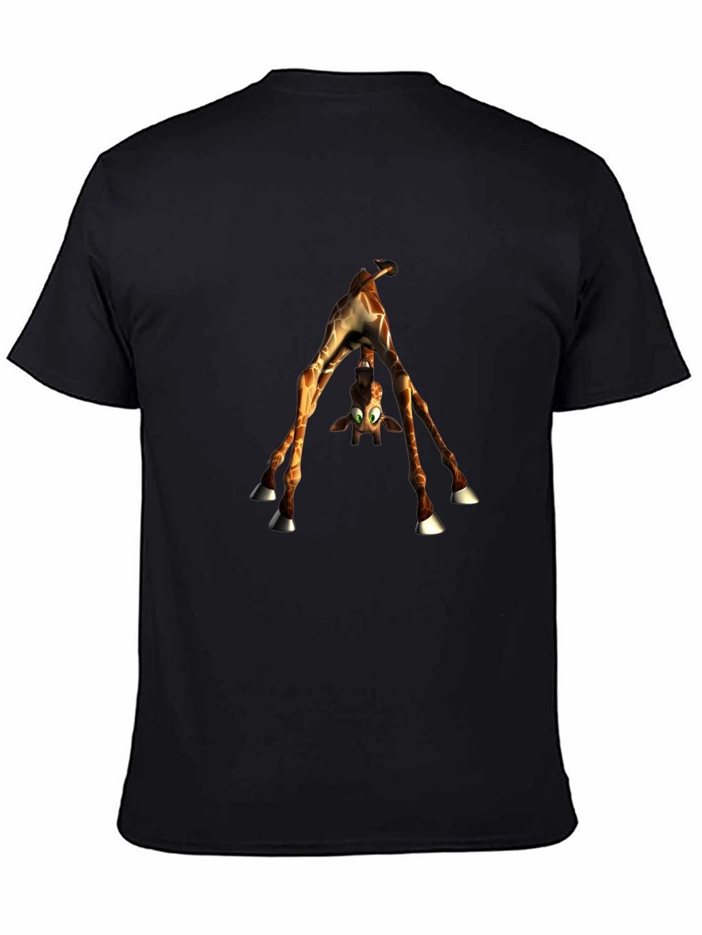Upside-Down Giraffe Graphic Tee - Quirky Style