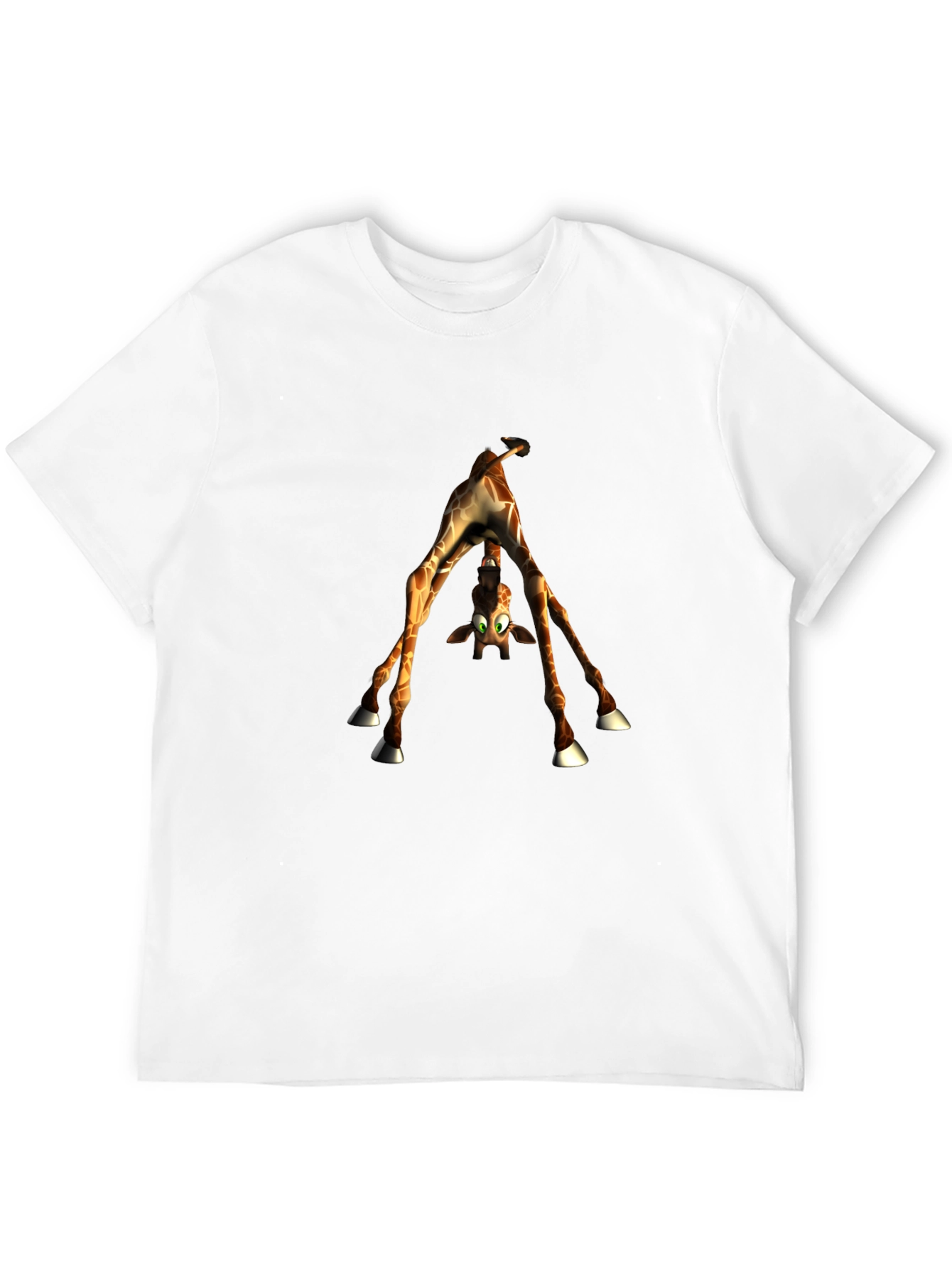 Upside-Down Giraffe Graphic Tee - Quirky Style
