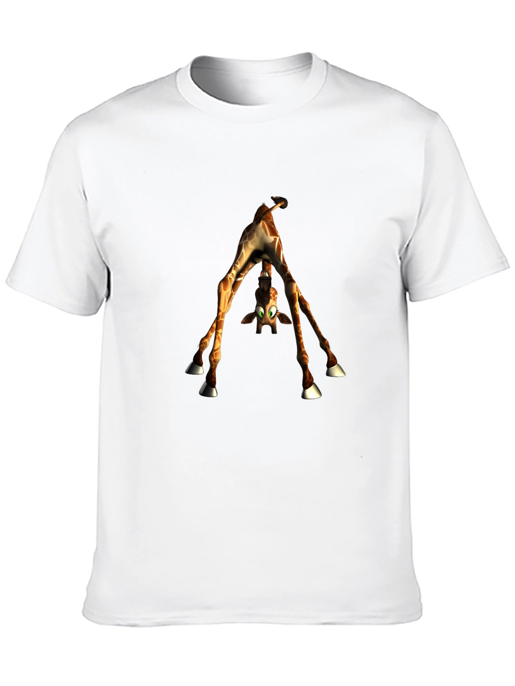 Upside-Down Giraffe Graphic Tee - Quirky Style