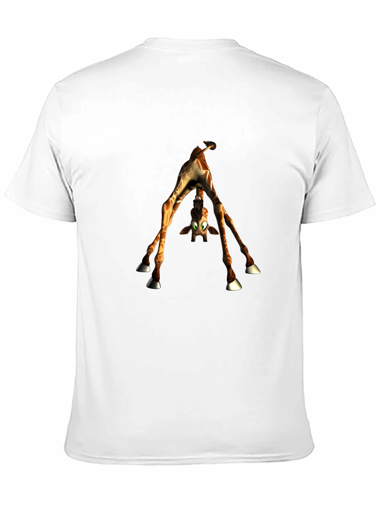 Upside-Down Giraffe Graphic Tee - Quirky Style