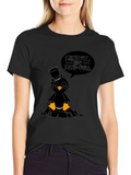 Mindful Penguin T-Shirt - Black Cotton Tee
