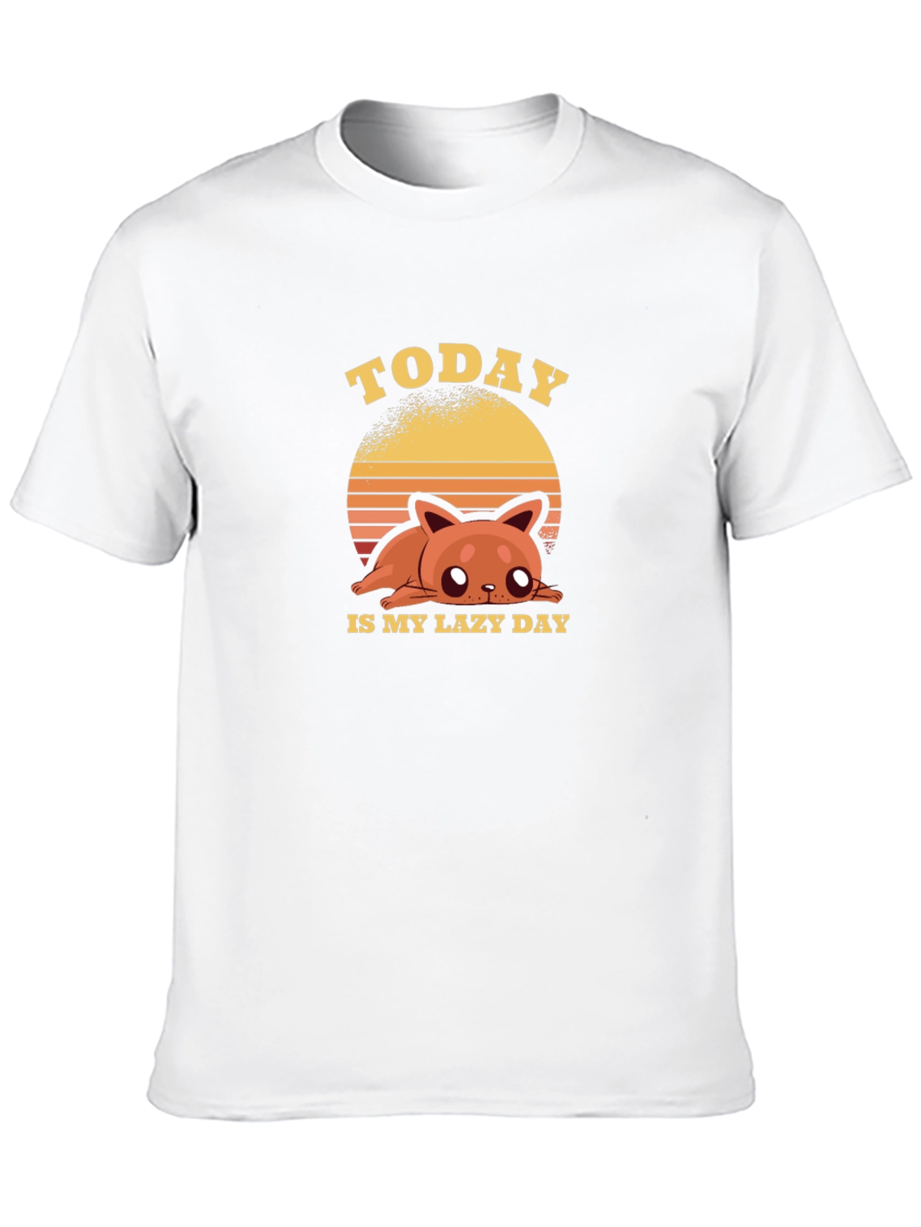 Today is My Lazy Day Cat Graphic T-Shirt