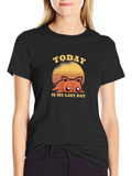 Today is My Lazy Day Cat Graphic T-Shirt