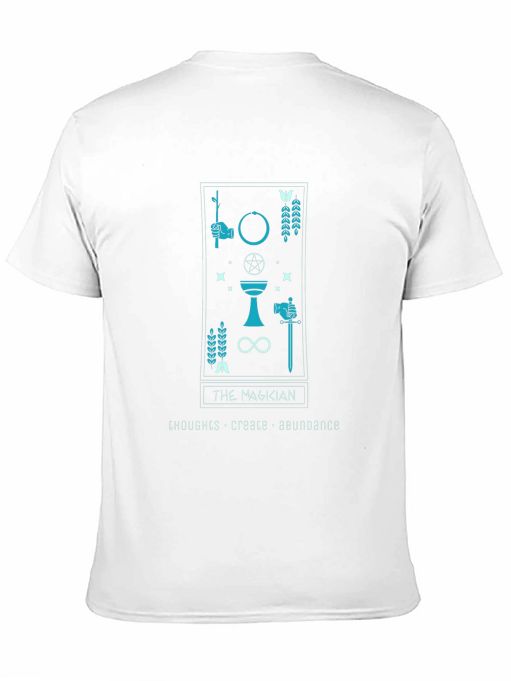 The Magician Tarot Card Black T-Shirt