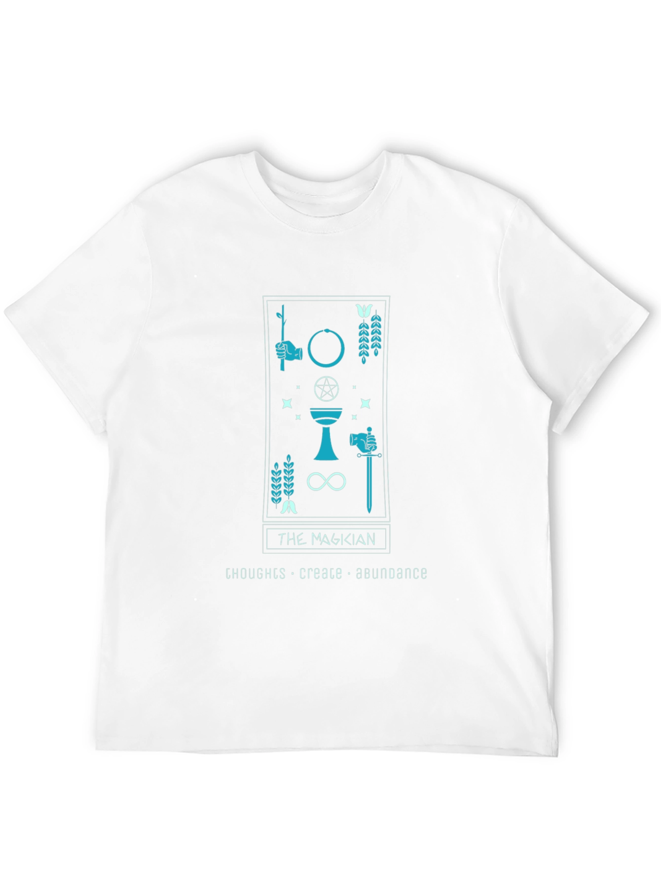 The Magician Tarot Card Black T-Shirt