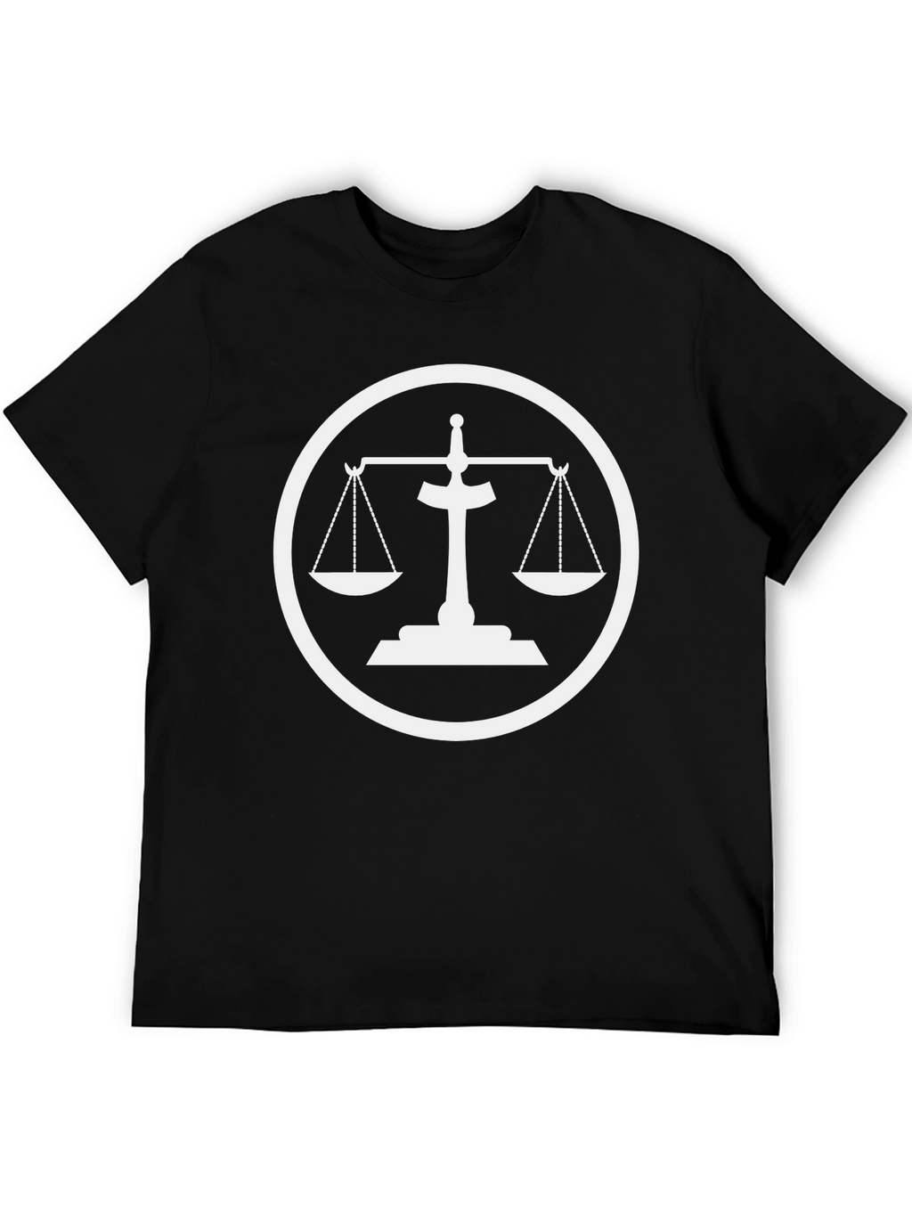 Scales of Justice Graphic Tee - Black