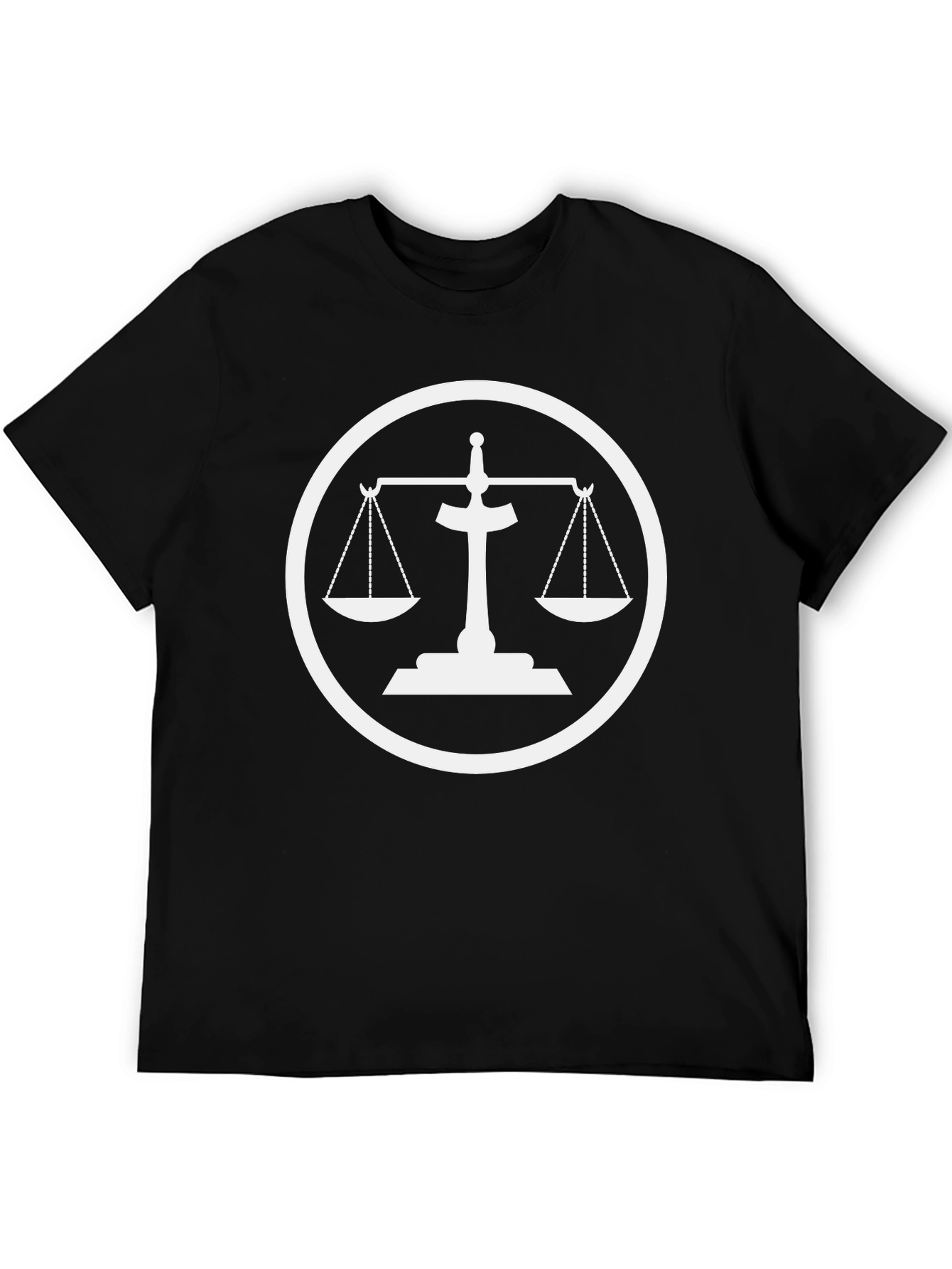 Scales of Justice Graphic Tee - Black