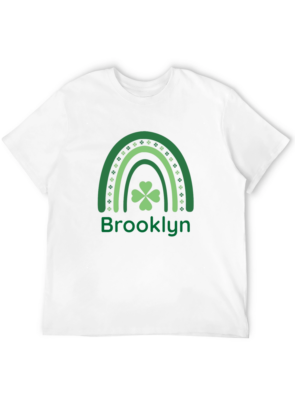 Brooklyn St. Patricks Day Shamrock Rainbow T-Shirt