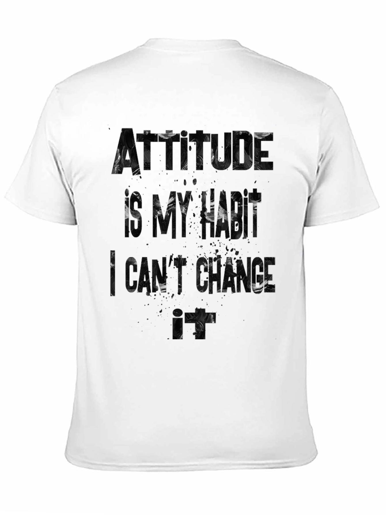Attitude is My Hustle Graphic T-Shirt - Black