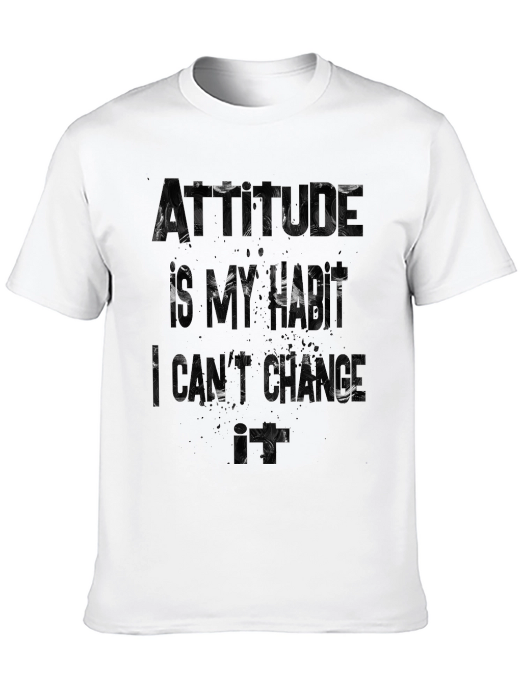 Attitude is My Hustle Graphic T-Shirt - Black