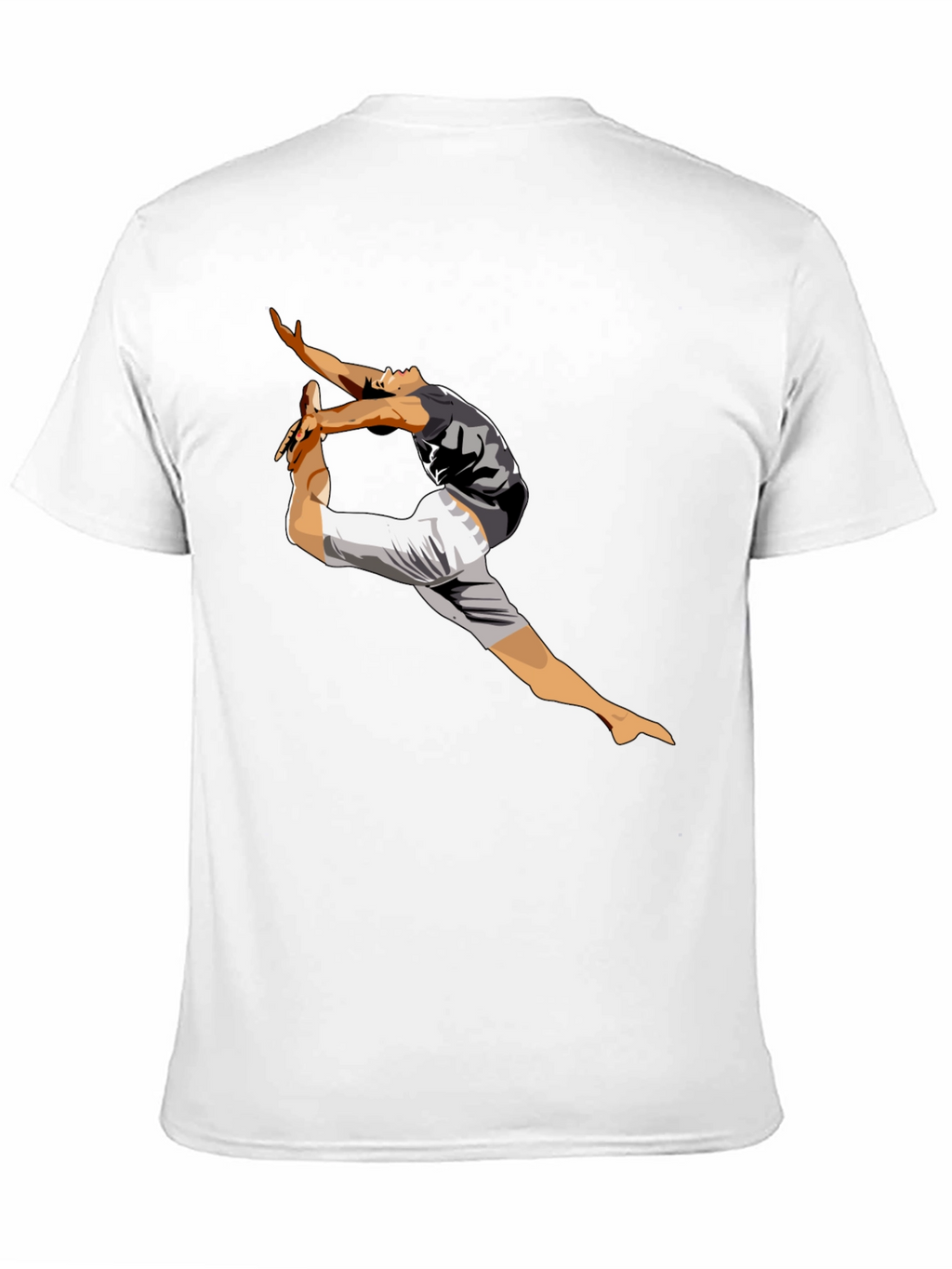 Mens Black T-Shirt with Dancing Graphic
