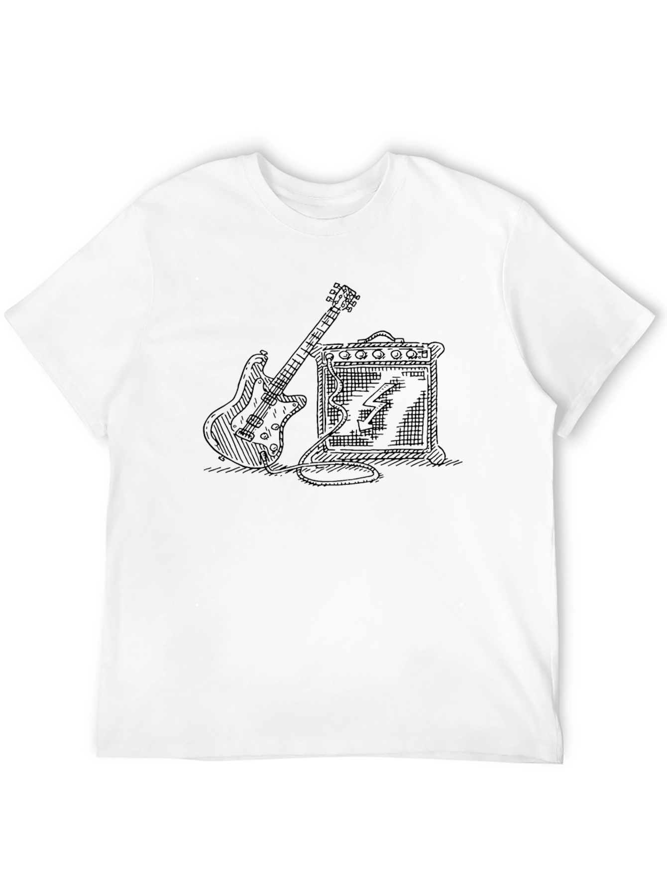 Electric Guitar & Amp T-Shirt - Musician Tee