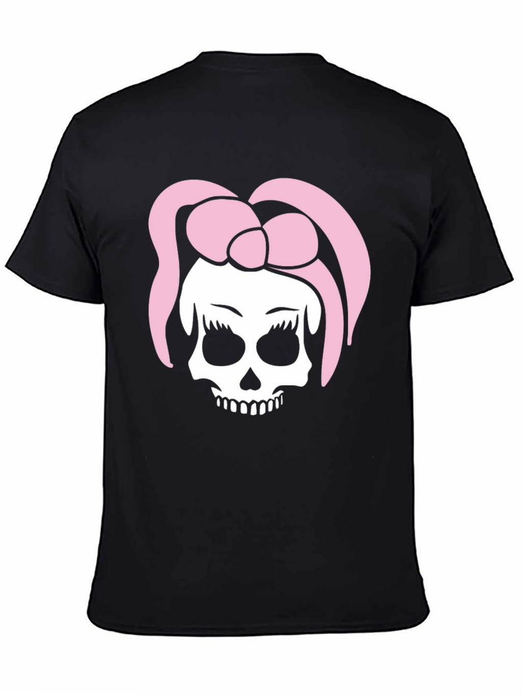 Skull With Bow T-Shirt - Edgy Fashion Tee
