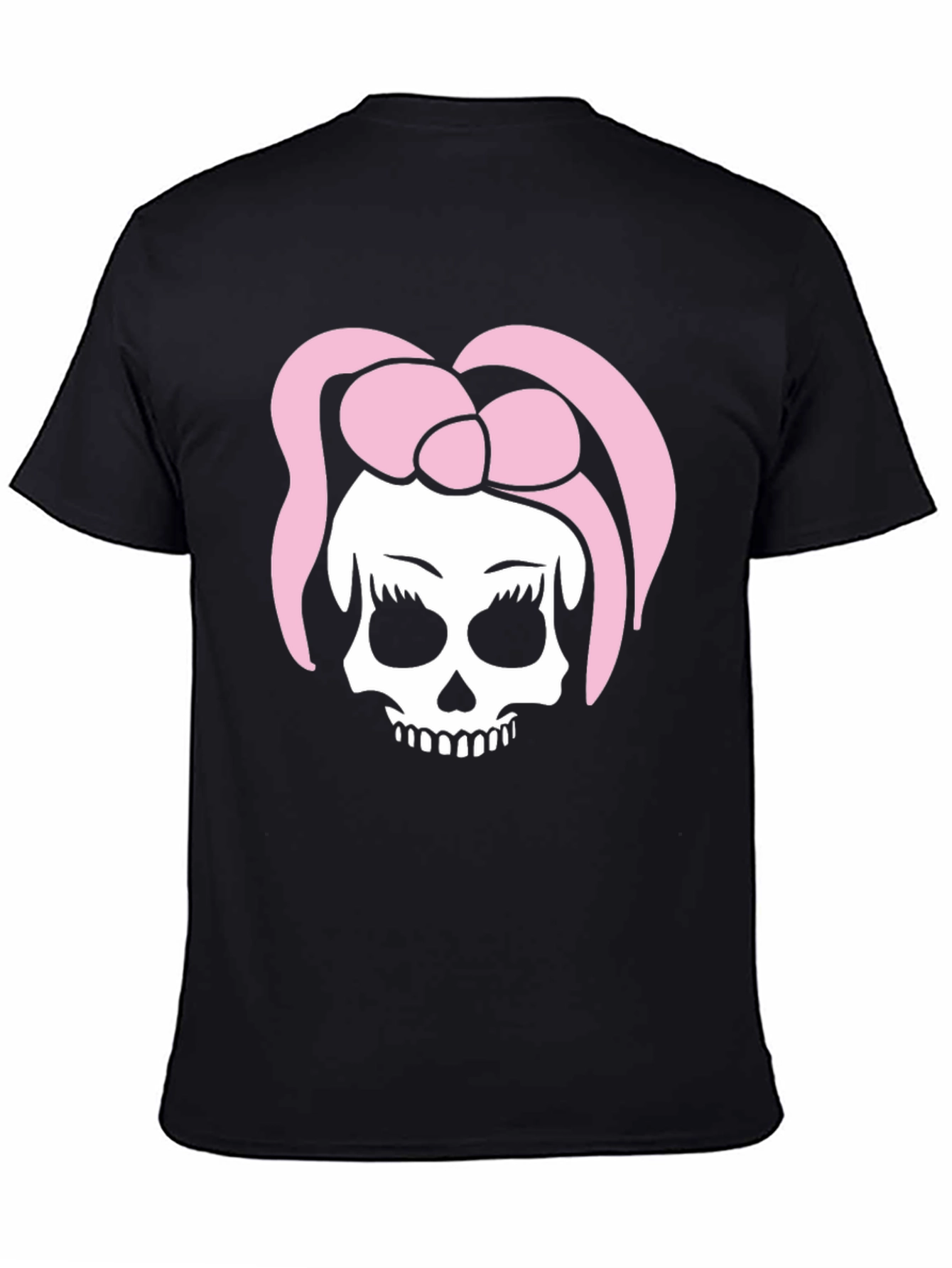 Skull With Bow T-Shirt - Edgy Fashion Tee