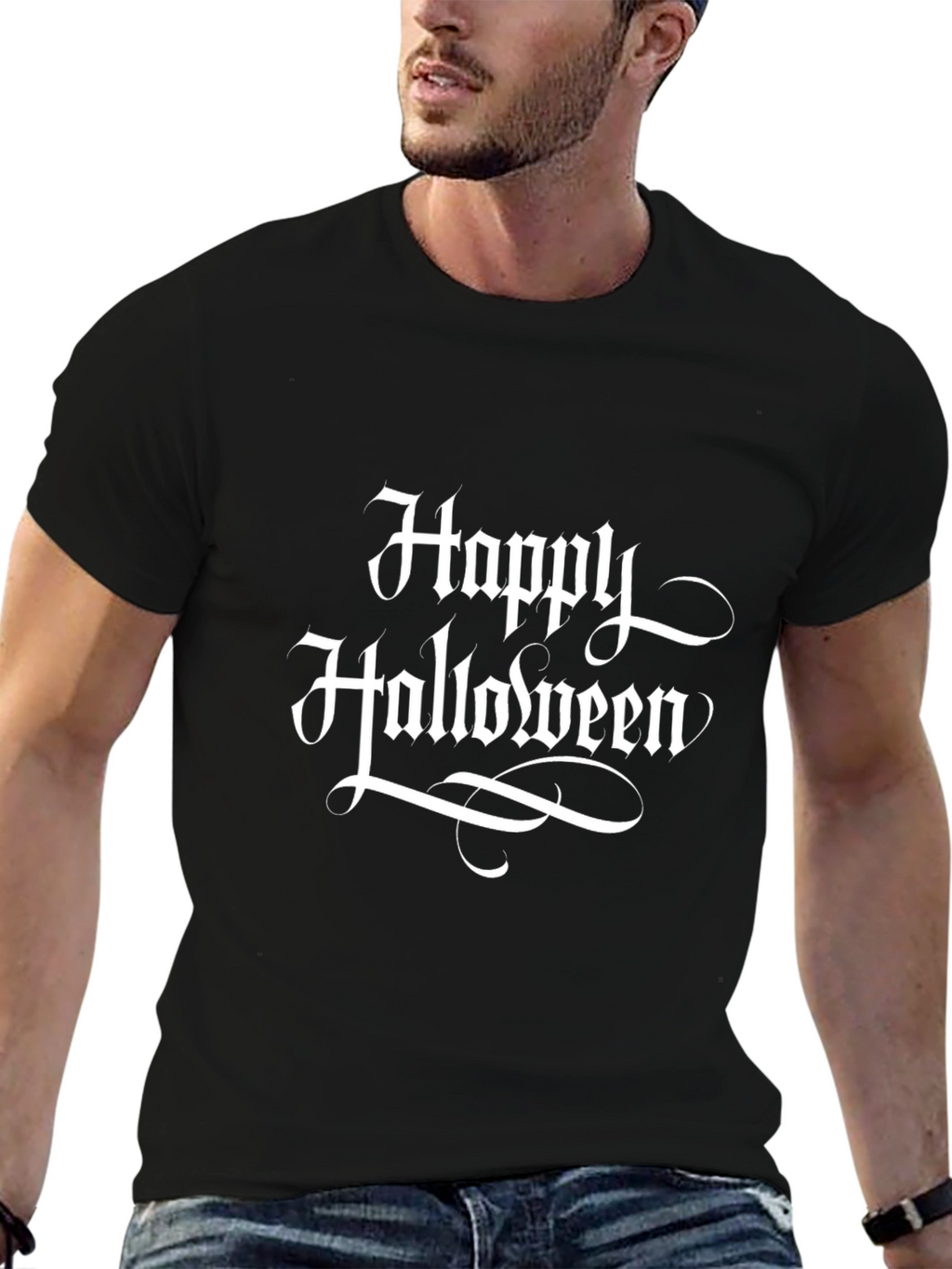 Happy Halloween Black T-Shirt