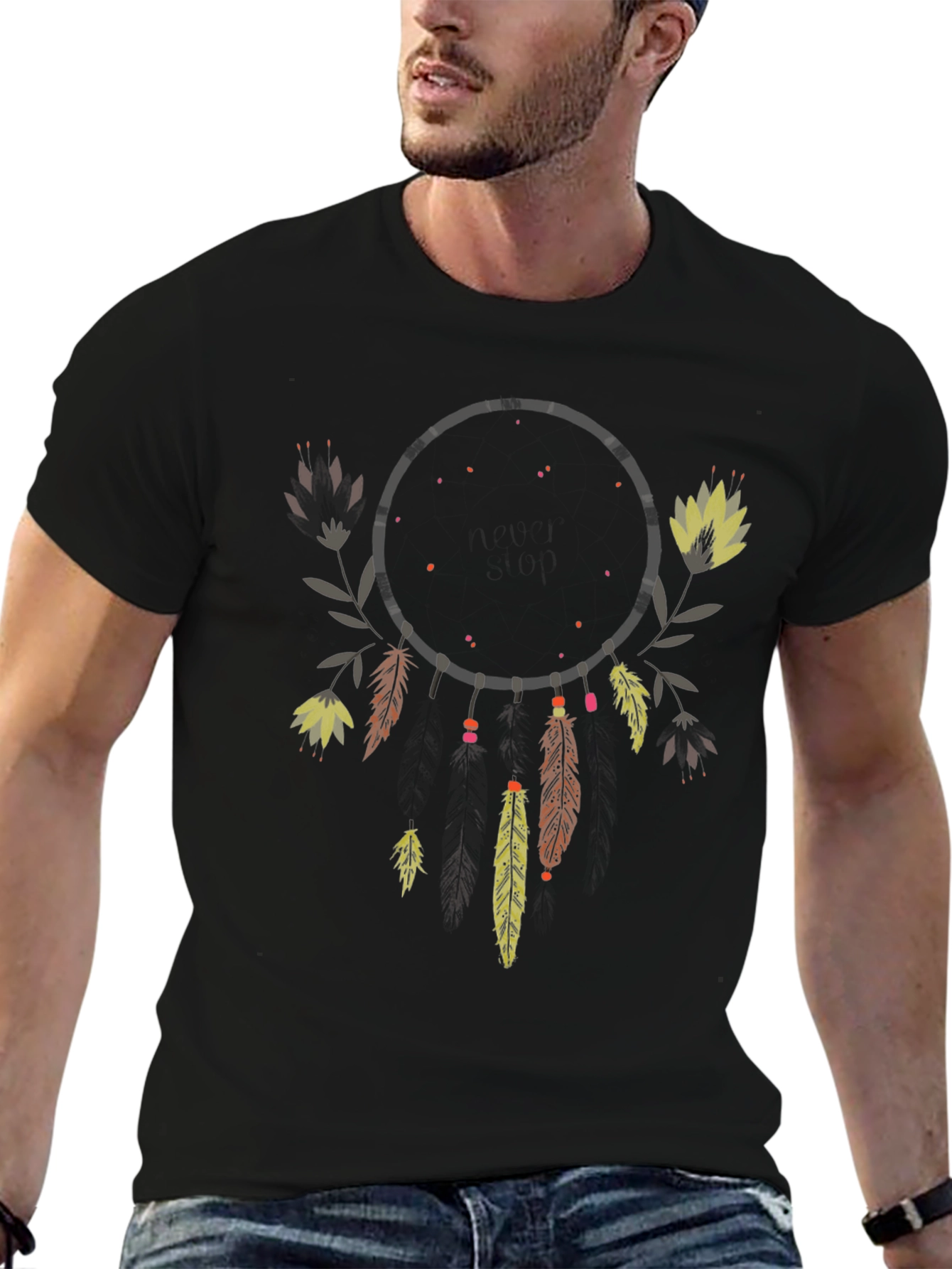 Dreamcatcher Graphic Tee - Boho Style Shirt
