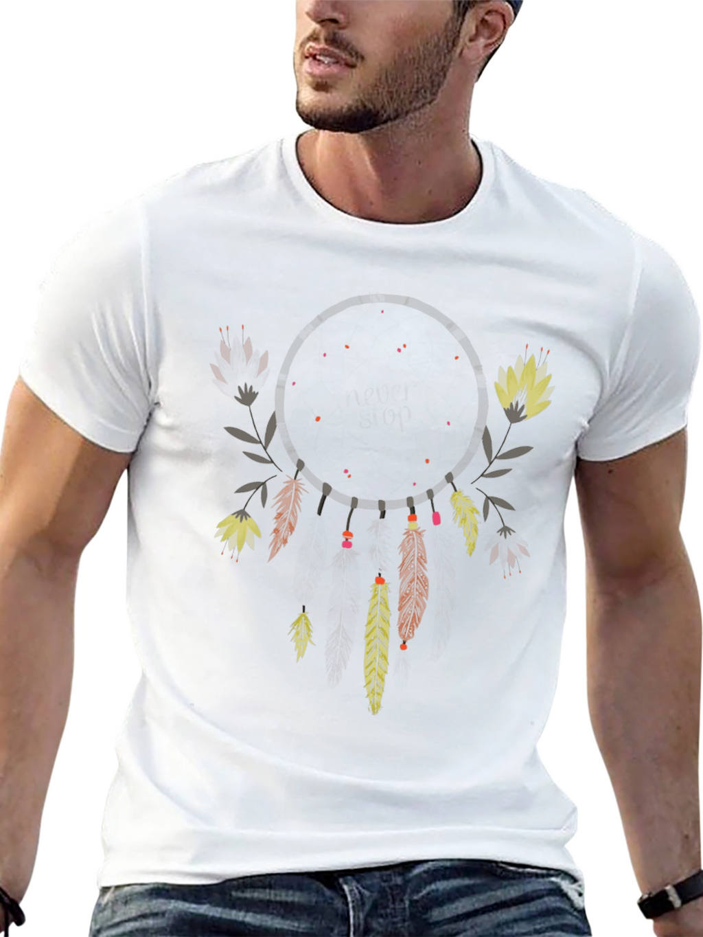 Dreamcatcher Graphic Tee - Boho Style Shirt