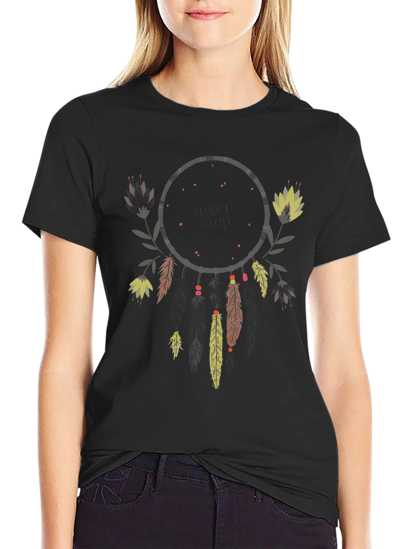Dreamcatcher Graphic Tee - Boho Style Shirt