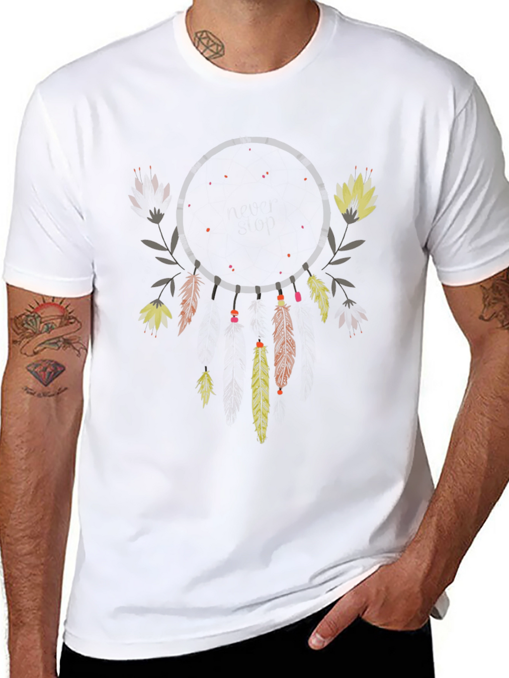 Dreamcatcher Graphic Tee - Boho Style Shirt