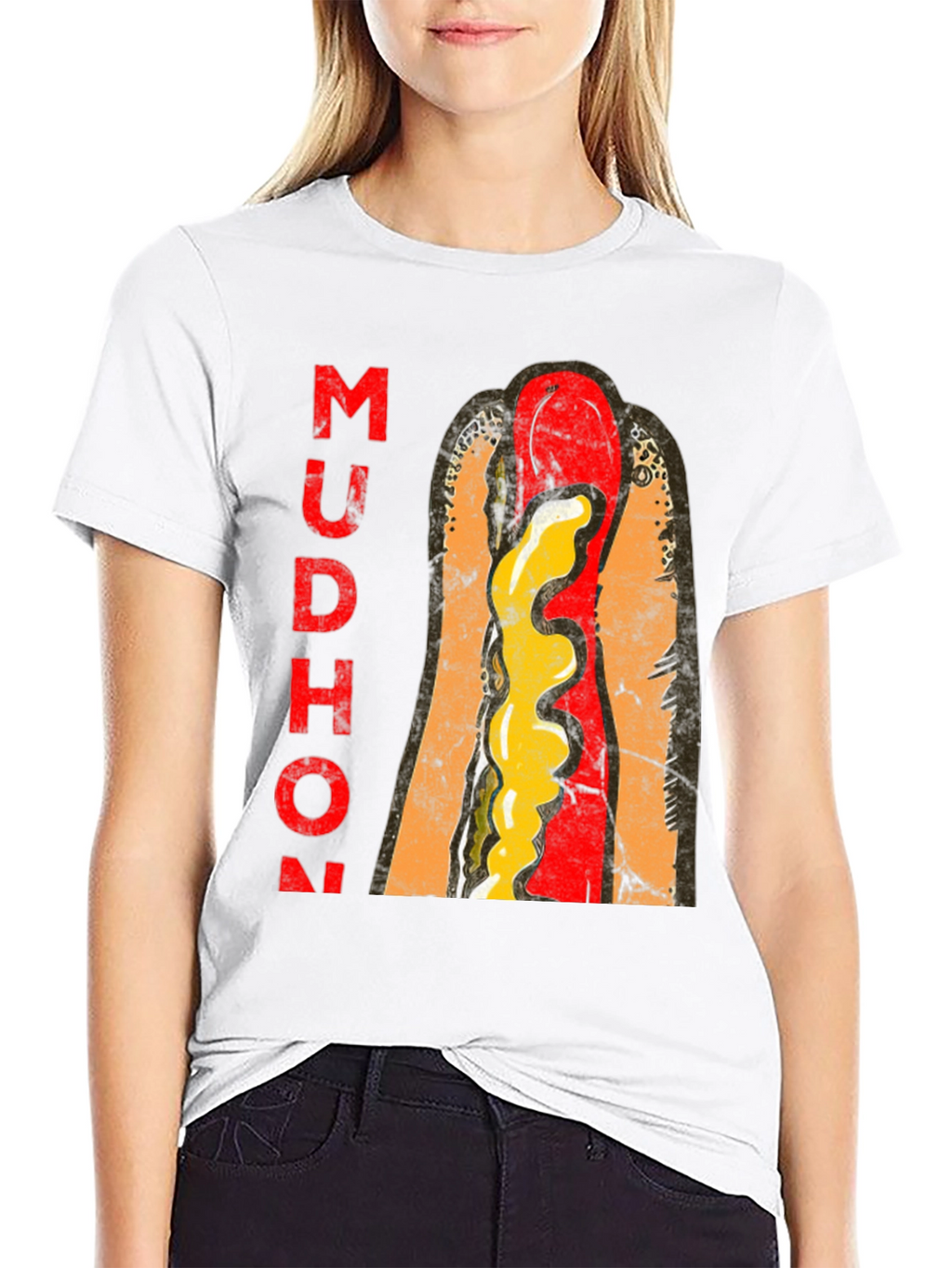Mudhon Graphic T-Shirt - Hotdog Design